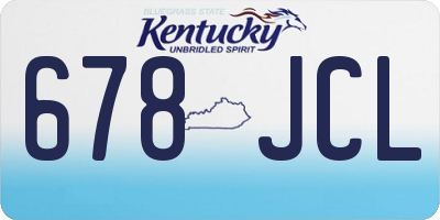 KY license plate 678JCL