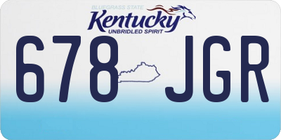 KY license plate 678JGR