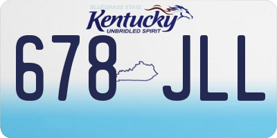 KY license plate 678JLL
