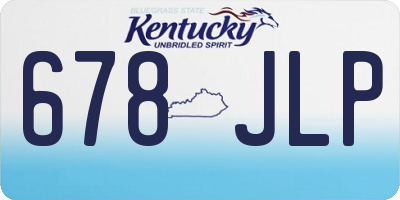 KY license plate 678JLP