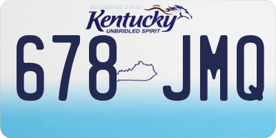 KY license plate 678JMQ