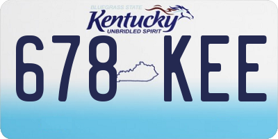 KY license plate 678KEE