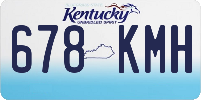 KY license plate 678KMH