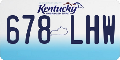 KY license plate 678LHW