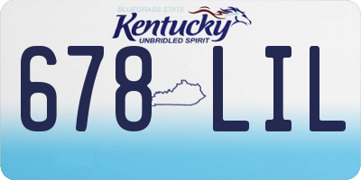KY license plate 678LIL