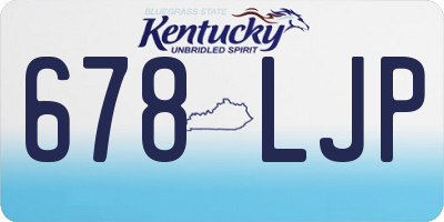 KY license plate 678LJP