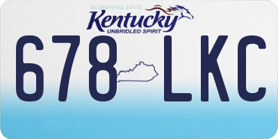 KY license plate 678LKC