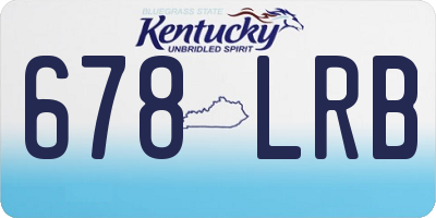 KY license plate 678LRB