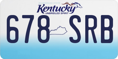 KY license plate 678SRB