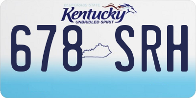 KY license plate 678SRH