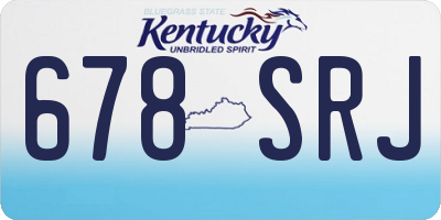 KY license plate 678SRJ