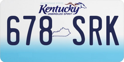 KY license plate 678SRK