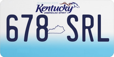 KY license plate 678SRL