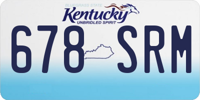 KY license plate 678SRM