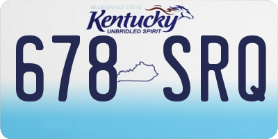 KY license plate 678SRQ