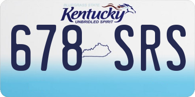 KY license plate 678SRS