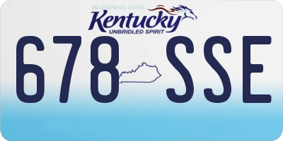 KY license plate 678SSE