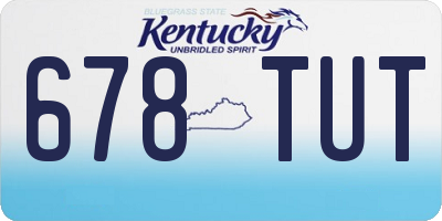 KY license plate 678TUT