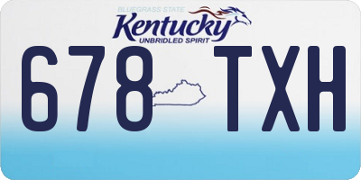 KY license plate 678TXH