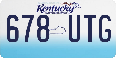 KY license plate 678UTG
