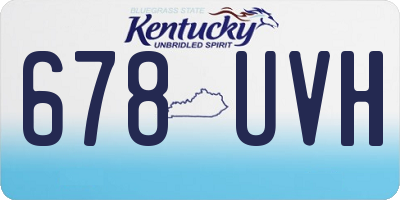 KY license plate 678UVH