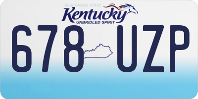 KY license plate 678UZP