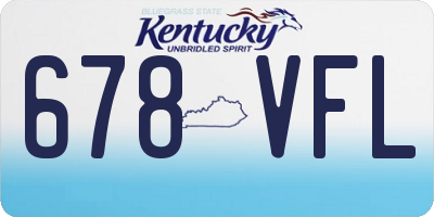 KY license plate 678VFL