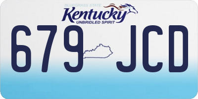 KY license plate 679JCD