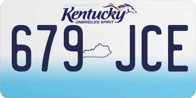 KY license plate 679JCE