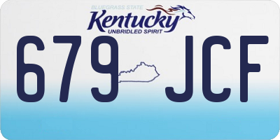 KY license plate 679JCF