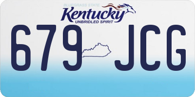 KY license plate 679JCG