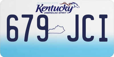 KY license plate 679JCI