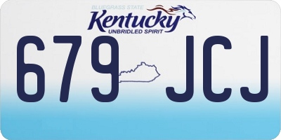 KY license plate 679JCJ