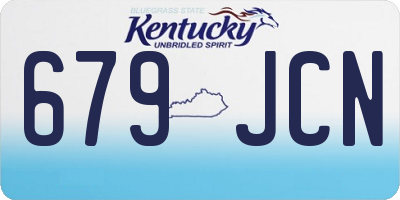 KY license plate 679JCN