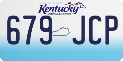 KY license plate 679JCP