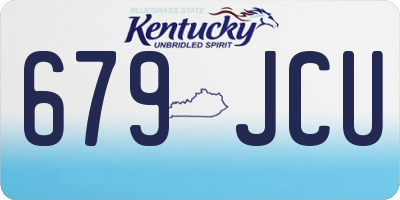 KY license plate 679JCU