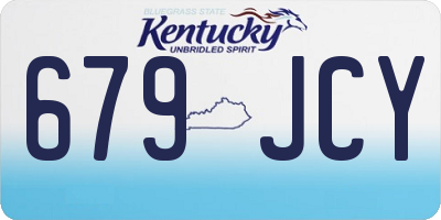 KY license plate 679JCY
