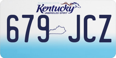 KY license plate 679JCZ