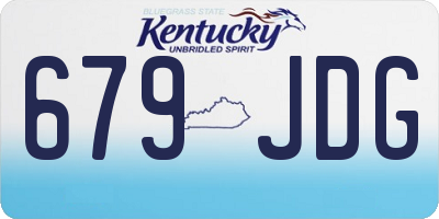KY license plate 679JDG
