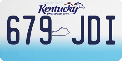 KY license plate 679JDI