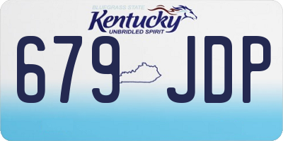 KY license plate 679JDP