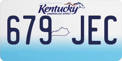 KY license plate 679JEC