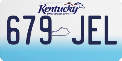 KY license plate 679JEL