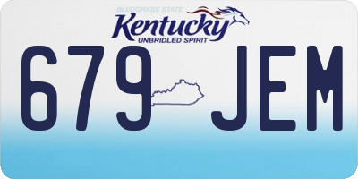 KY license plate 679JEM