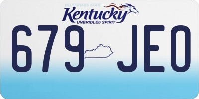 KY license plate 679JEO