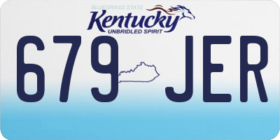KY license plate 679JER
