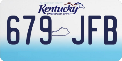 KY license plate 679JFB