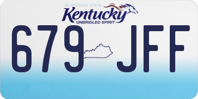 KY license plate 679JFF