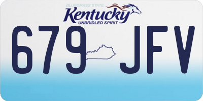 KY license plate 679JFV