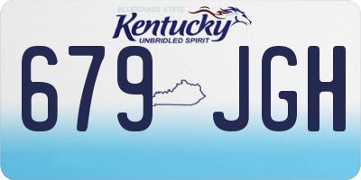 KY license plate 679JGH